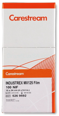 Industrial X-ray Film Carestream Industrex (Kodak) МХ125 10x24 cm.